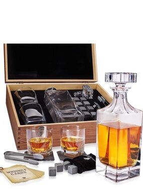Whiskey Decanter Gift Set by Royal Reserve